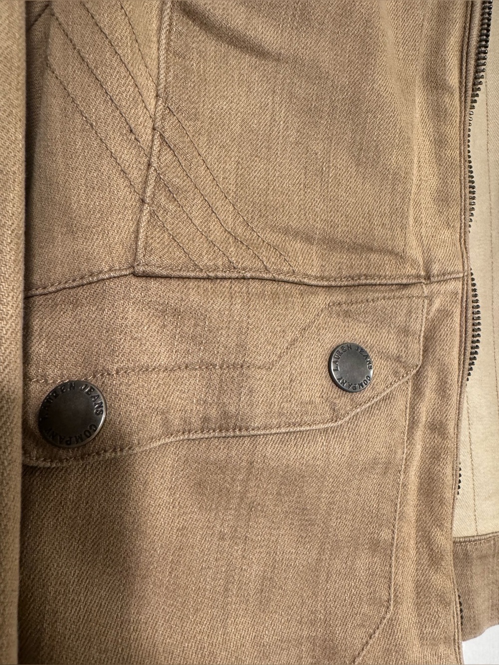 Ralph Lauren Tan Denim Jacket - Picture 6 of 10